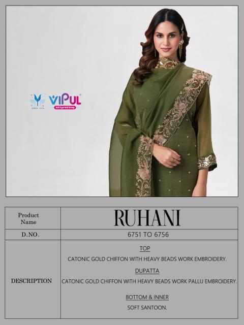 Vipul ruhani wholesale dress material in mumbai
